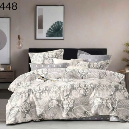 Bumbac Tip Finet 6 Piese - Lenjerie De Pat Finet - Gri Vintage