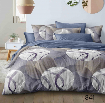 Bumbac Tip Finet 6 Piese - Lenjerie De Pat Finet - Clasic Geometric