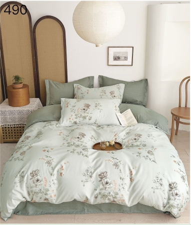 Bumbac Tip Finet 6 Piese - Lenjerie De Pat Finet - Model Floral