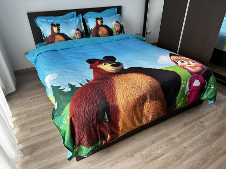 Lenjerie De Pat Finet Premium - Masha And Bear [3]