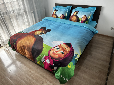 Lenjerie De Pat Finet Premium - Masha And Bear [1]
