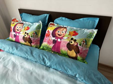 Lenjerie De Pat Finet Premium - Masha And The Bear - Lollipops/Masha Si Ursul [2]