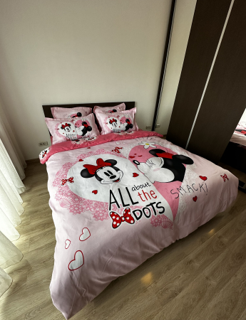 Lenjerie De Pat Finet Premium - Minnie Mouse All About The Dots [5]