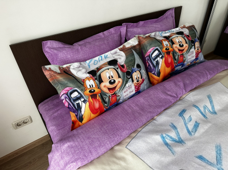 Lenjerie De Pat Finet Premium - New York/Mickey Si Prietenii [3]