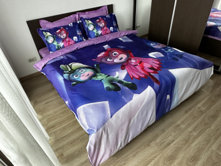 Lenjerie De Pat Finet Premium - Super Eroii In Pijama [2]