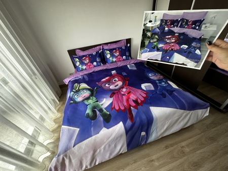 Lenjerie De Pat Finet Premium - Super Eroii In Pijama [8]