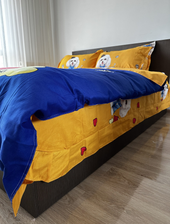 Lenjerie De Pat Finet Pentru Copii - The Dog In Blue [2]
