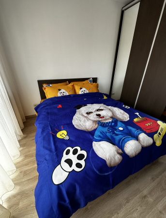 Lenjerie De Pat Finet Pentru Copii - The Dog In Blue [4]