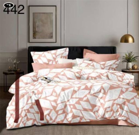 LENJERII DE PAT - Lenjerie De Pat Finet - Romburi Roze