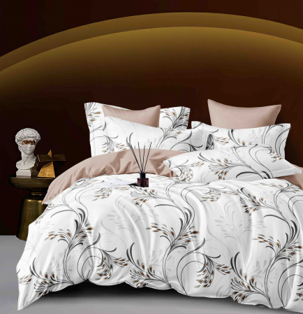 Bumbac Tip Finet 6 Piese - Lenjerie De Pat Finet Superior - Floral