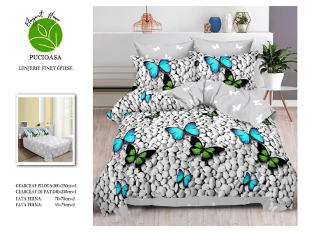 Lenjerie De Pat Finet Butterflyes On Rocks [0]