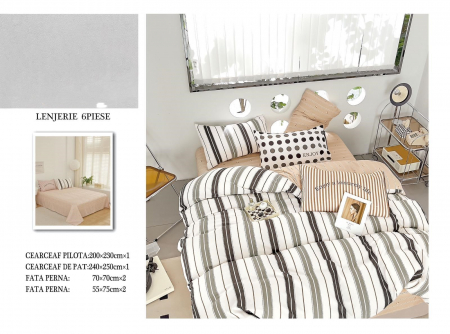 Bumbac Tip Finet 6 Piese - Lenjerie De Pat Finet - Enjoy Life
