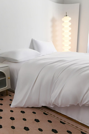 Lenjerie De Pat Premium Din Matase 6 Piese - Alb [5]