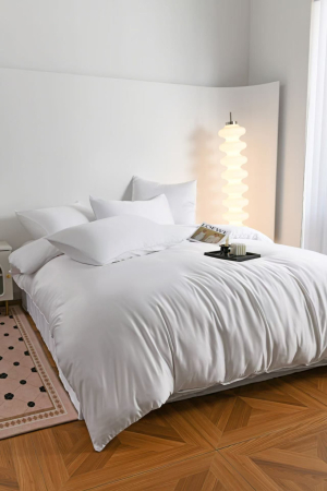 Lenjerie De Pat Premium Din Matase 6 Piese - Alb [14]