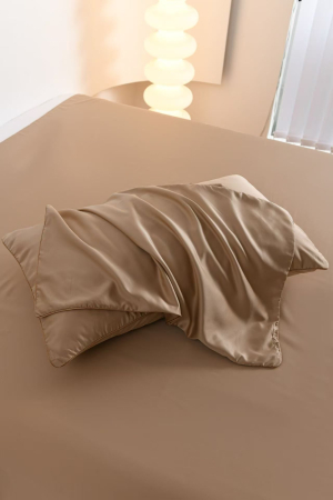 Lenjerie De Pat Premium Din Matase 6 Piese - Bej [19]