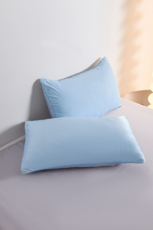 Lenjerie De Pat Premium Din Matase 6 Piese - Bleu [11]