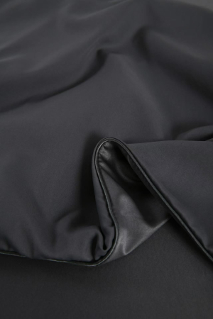 Lenjerie De Pat Premium Din Matase 6 Piese - Gri Antracit [16]