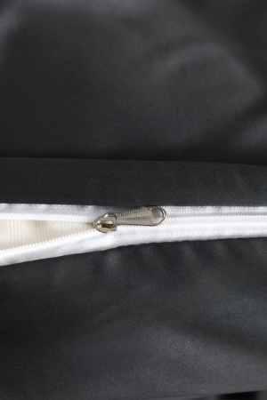 Lenjerie De Pat Premium Din Matase 6 Piese - Gri Antracit [15]