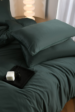 Lenjerie De Pat Premium Din Matase 6 Piese - Verde [6]