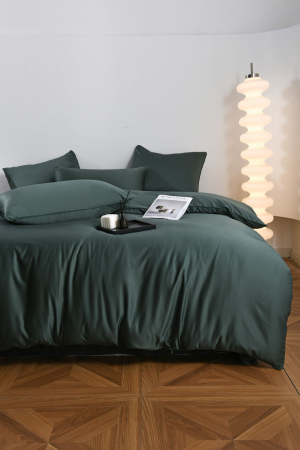 Lenjerie De Pat Premium Din Matase 6 Piese - Verde [17]