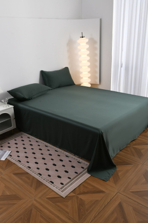 Lenjerie De Pat Premium Din Matase 6 Piese - Verde [4]