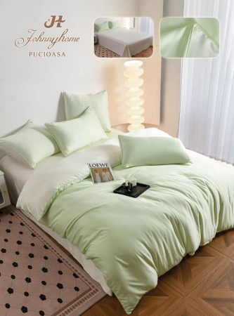 LENJERII DE PAT - Lenjerie De Pat Premium Din Matase 6 Piese - Verde Lime