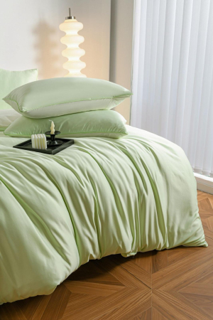 Lenjerie De Pat Premium Din Matase 6 Piese - Verde Lime [12]