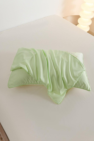 Lenjerie De Pat Premium Din Matase 6 Piese - Verde Lime [13]