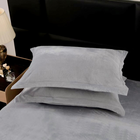 Lenjerie De Pat Pufoasa Blana Artificiala Rabbit - Iepure Luxury Edition - Gri [1]