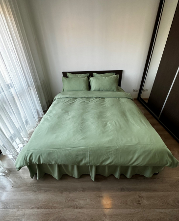 Lenjerie De Pat UNI Cu Volanase - Verde [6]