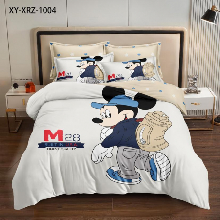 Cearceaf normal - Lenjerie Din Bumbac Tip Finet Premium Disney - Mickey Mouse