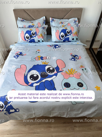 Lenjerie Din Bumbac Tip Finet Premium Disney - Stitch [1]