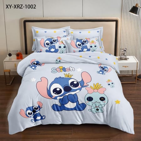 Cearceaf normal - Lenjerie Din Bumbac Tip Finet Premium Disney - Stitch