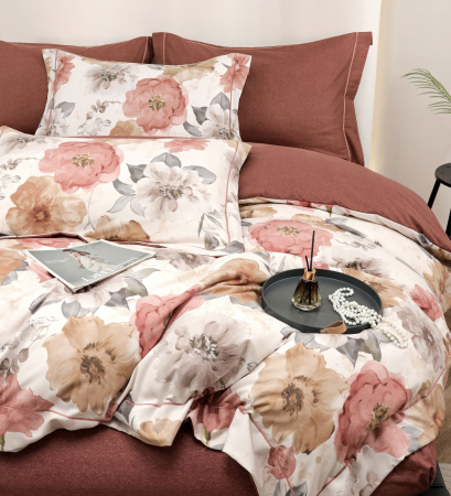Lenjerie Din Bumbac Tip Finet PREMIUM Luxury Cu Elastic - Floral [4]