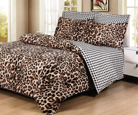 Bumbac Tip Finet 6 Piese - Lenjerie Din Finet - Animal Print