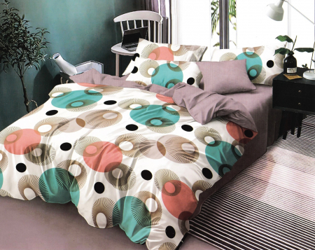 Bumbac Tip Finet 6 Piese - Lenjerie Din Finet - Cercuri Multicolor