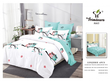 LENJERII DE PAT - Lenjerie Din Finet  - Bufnite