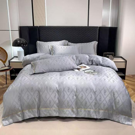 LENJERII DE PAT - Lenjerie Jacquard Satinat Cu Elastic - Gri YSL