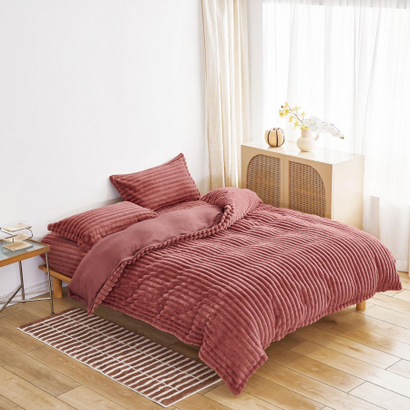 Lenjerii Pufoase Fluffy/Rabbit - Lenjerie Rabbit 4 Piese UNI - Roz Minereaux