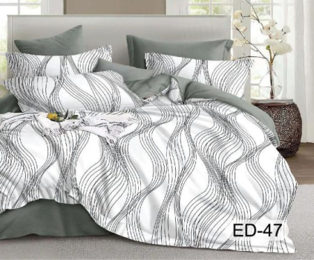 Cearceaf cu elastic - Lenjerii De Pat Din Bumbac Fin Superior Cu Elastic - Alb Cu Flori Elegante