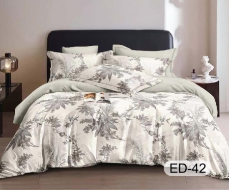 Cearceaf cu elastic - Lenjerii De Pat Din Bumbac Fin Superior Cu Elastic - Frunze