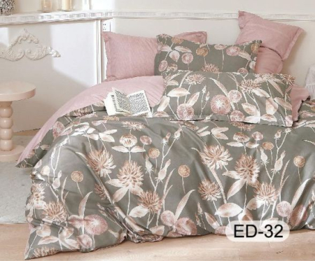 Cearceaf cu elastic - Lenjerii De Pat Din Bumbac Fin Superior Cu Elastic - Papadii Si Flori