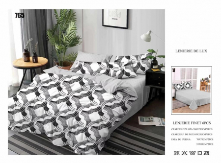 Bumbac Tip Finet 6 Piese - Lenjerii De Pat Din Finet 6 Piese - Retro