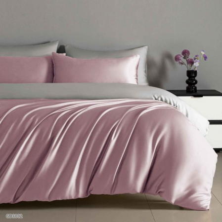 Lenjerii Satin Premium - Lenjerii De Pat Din Satin Premium Cu Elastic - Roz
