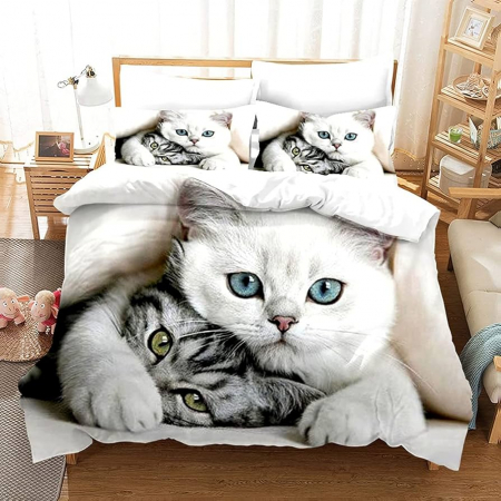 Cearceaf normal - Lenjerii Din Finet Premium - Pisici Turkish Angora Si European Shorthair