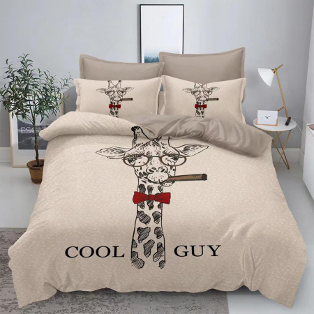 Cearceaf normal - Lenjerii Din Finet Premium - Girafa Cool