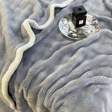 Patura Cocolino Cu Bordura Alba - Gri Albastrui [2]