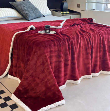 Patura Cocolino Cu Bordura Alba - Rosu Zmeura [3]