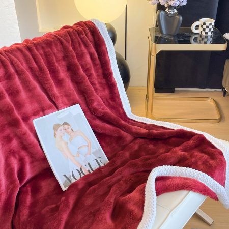 Patura Cocolino Cu Bordura Alba - Rosu Zmeura [2]