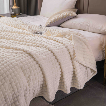 Patura Cocolino Cu Patratele Grosime Medie - Alb [1]